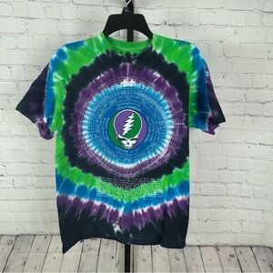 Liquid Blue Grateful Dead Tie Dye Short Sleeve T-Shirt Size Medium